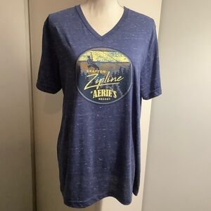 Blue Grafton Zipline Graphic T-Shirt